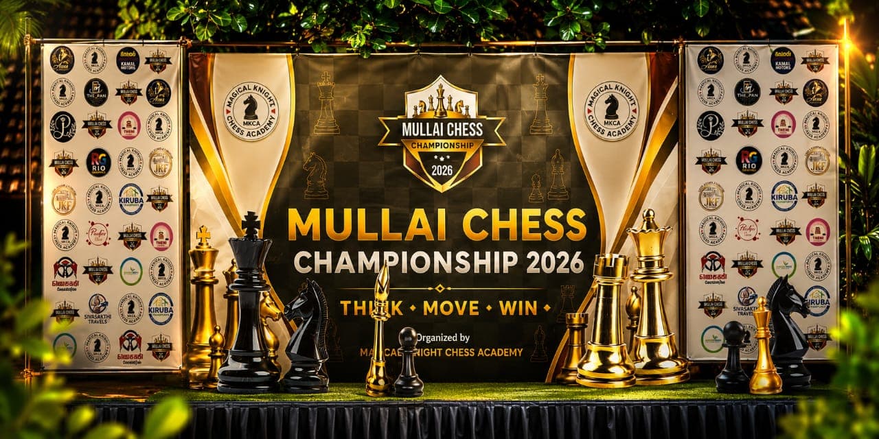 இரண்டாவது முல்லை செஸ் சேம்பியன்ஷிப் - 2026